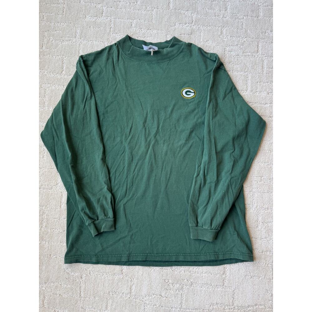 VTG Green Bay Packers Shirt Long Sleeve Logo NFL USA